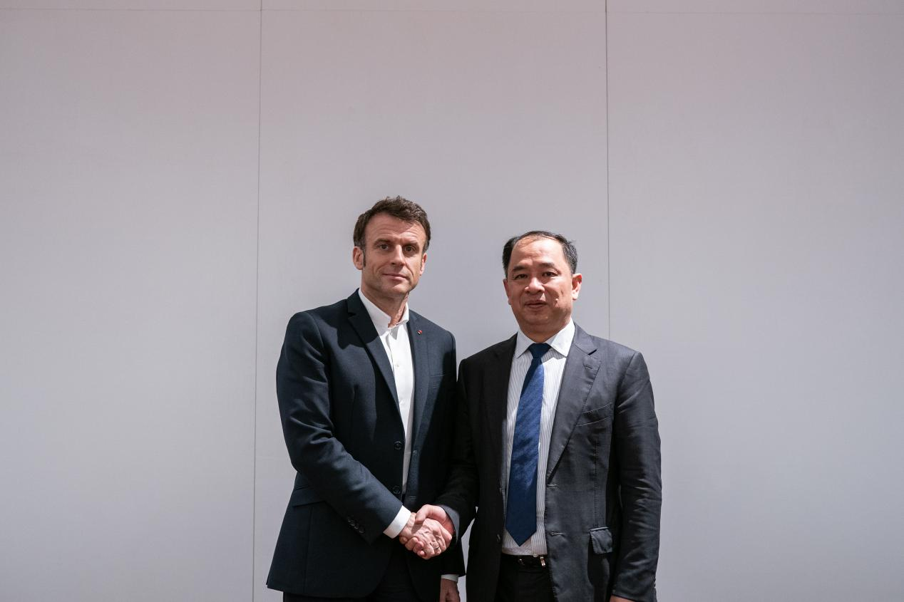 “感謝你們投資法國！”法國總統馬克龍會見公司唐杰雄董事長
